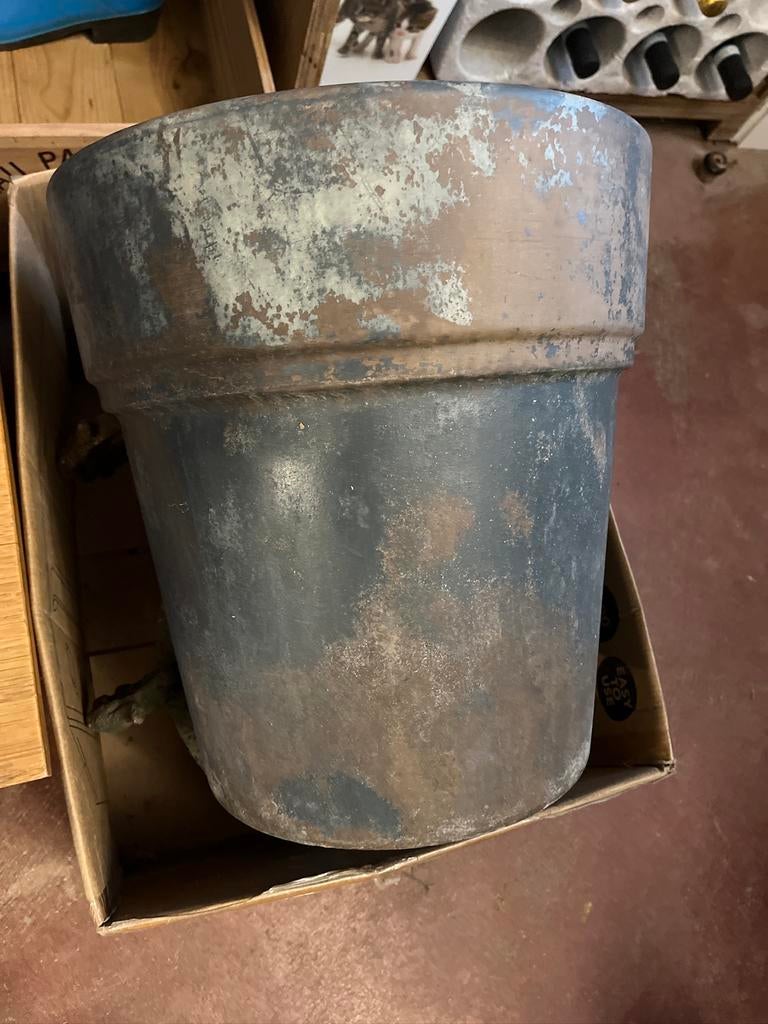 Grand pot ancien en terre cuite jardin Vintage, Enlèvement, Utilisé, Autres matériaux, Jardin