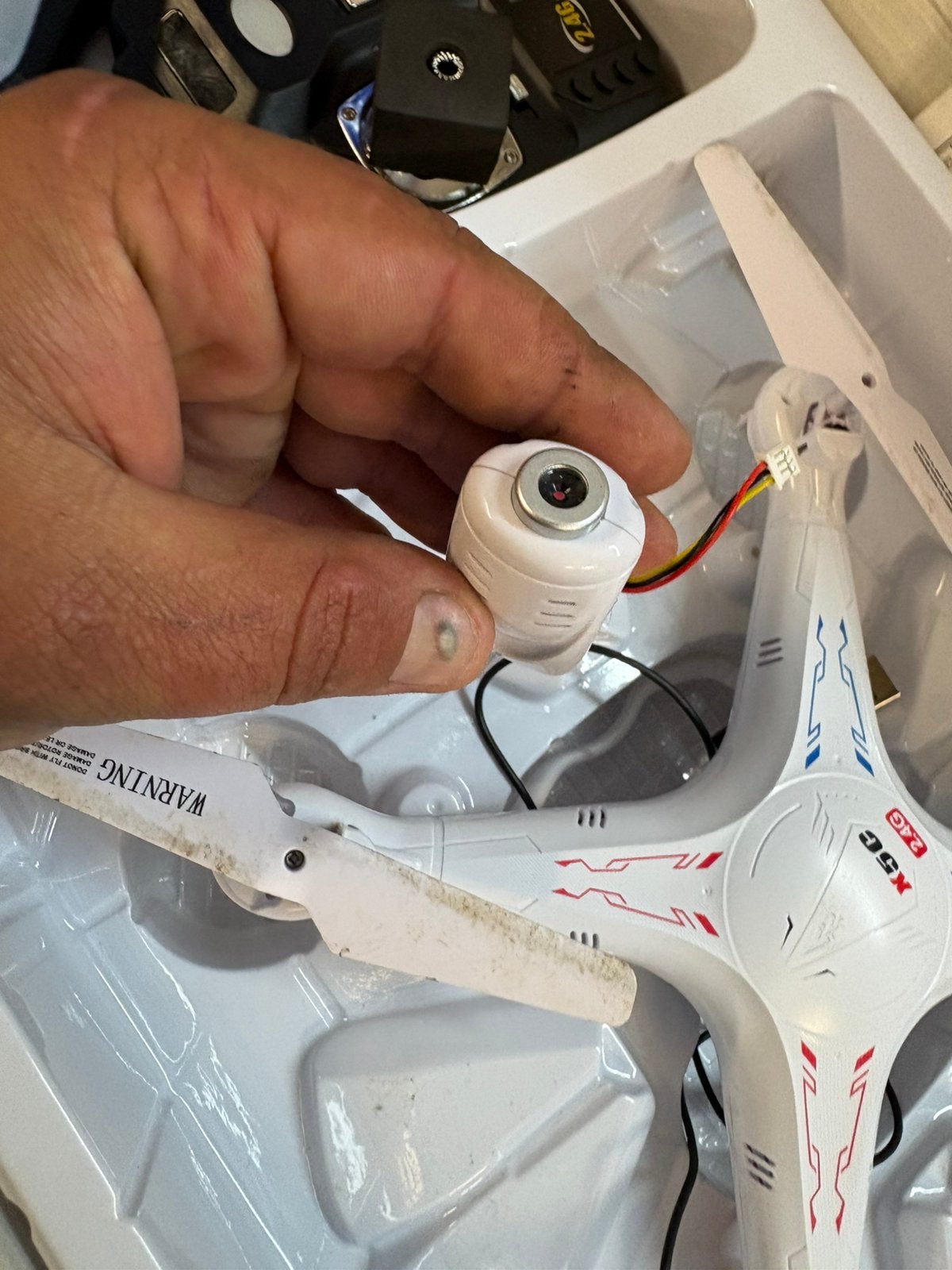 Drone avec caméra, Ophalen, Gebruikt, Cameradrone