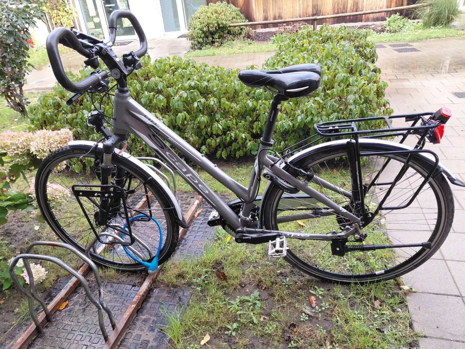 sportieve damesfiets, Ophalen