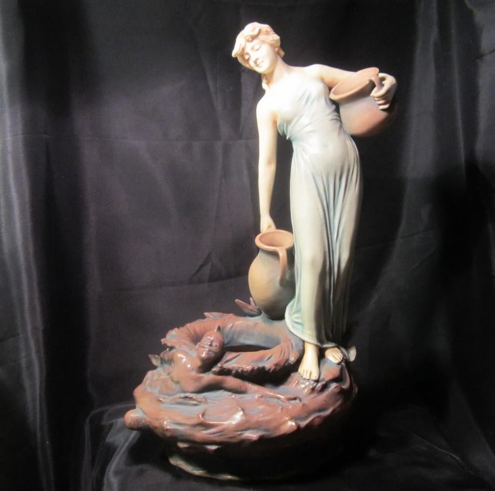 Art nouveau Bernard Bloch/Figure d'école, Amphore, Autriche, Envoi