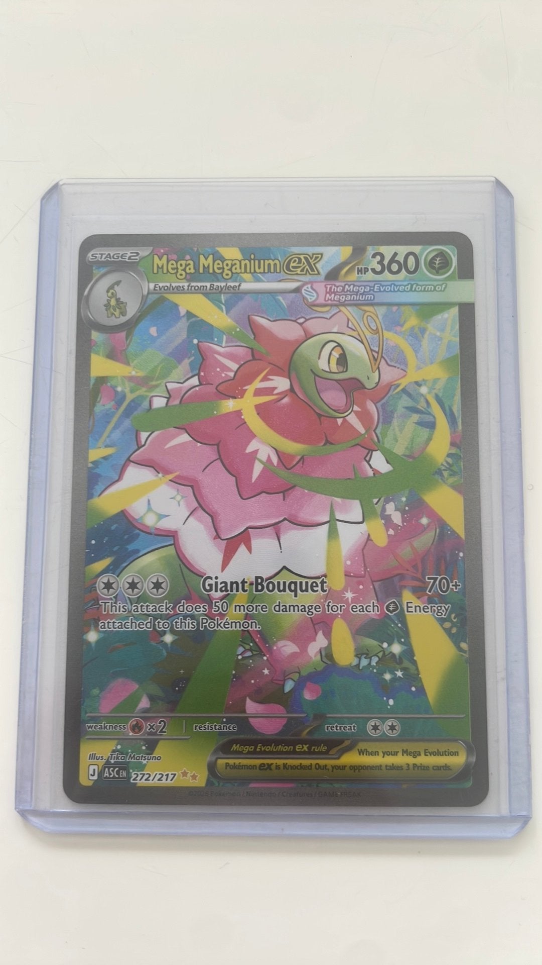 Mega Meganium ex, Ophalen of Verzenden, Nieuw, Losse kaart, Foil