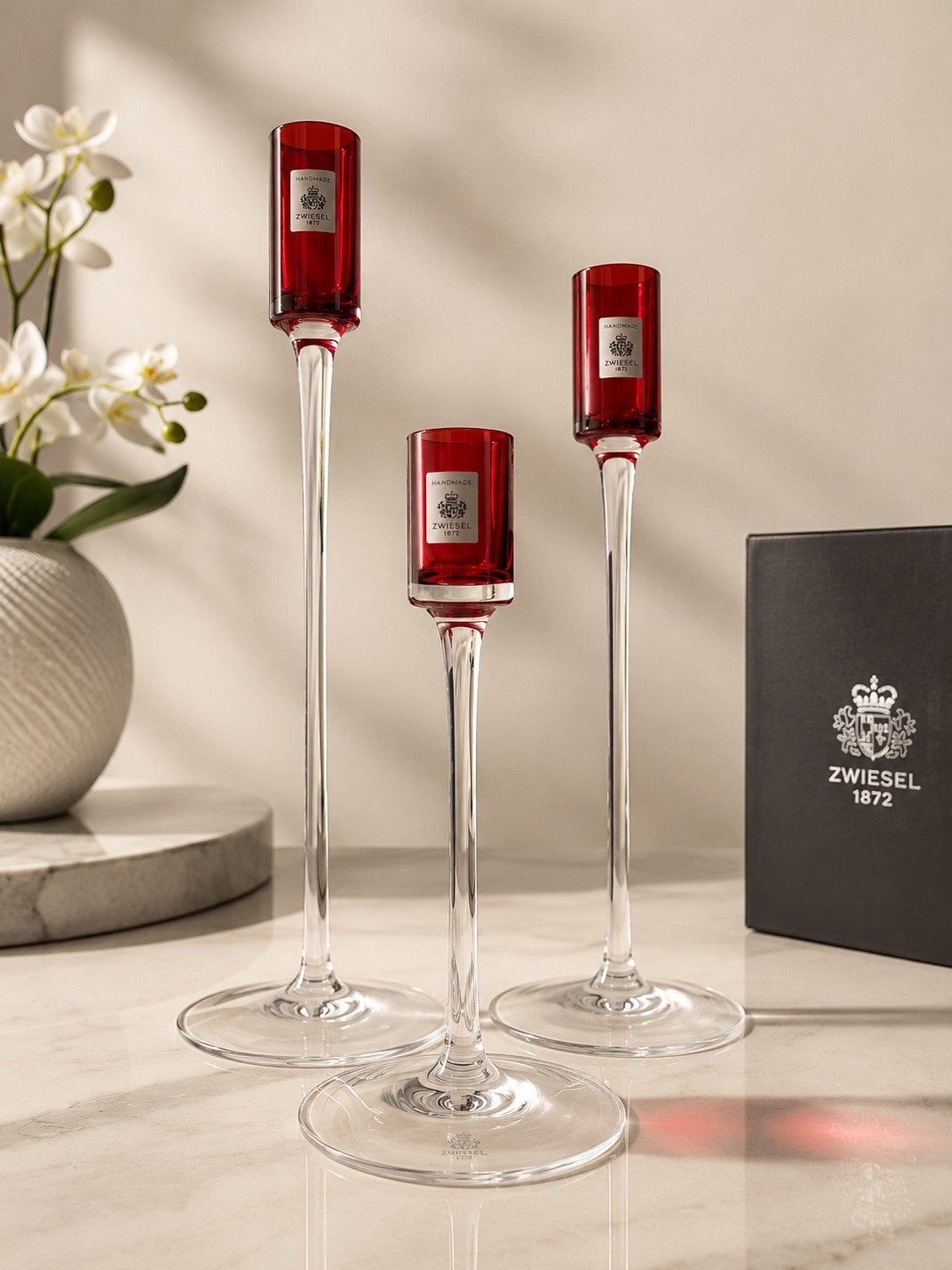 Exclusief Duits Zwiesel handgeblazen kristal, Huis en Inrichting, Woonaccessoires | Kandelaars en Kaarsen, Ophalen, Glas
