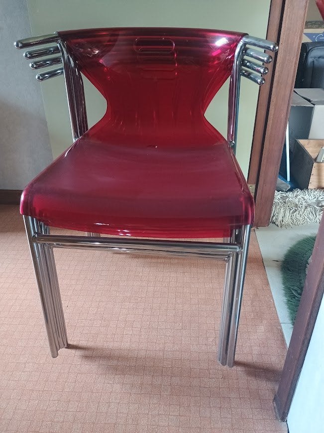 stoelen, Ophalen, Kunststof, Gebruikt, Vier