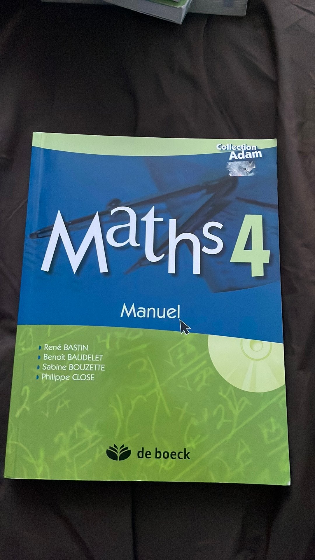 Maths 4 manuel + corrigé, Enlèvement ou Envoi, Comme neuf