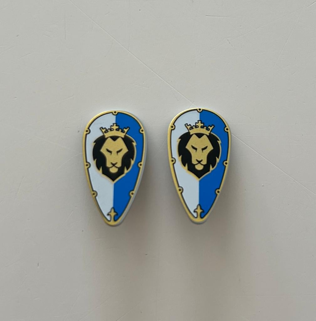 Bouclier ovale Lego Lion (2x), Lego, Accessoire, Comme neuf, Complet