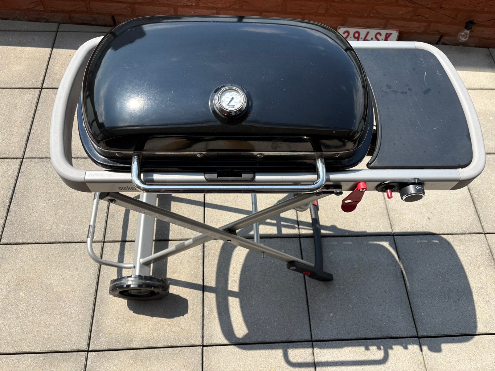 Weber traveller BBQ opvouwbaar, Tuin en Terras, Ophalen, Zo goed als nieuw