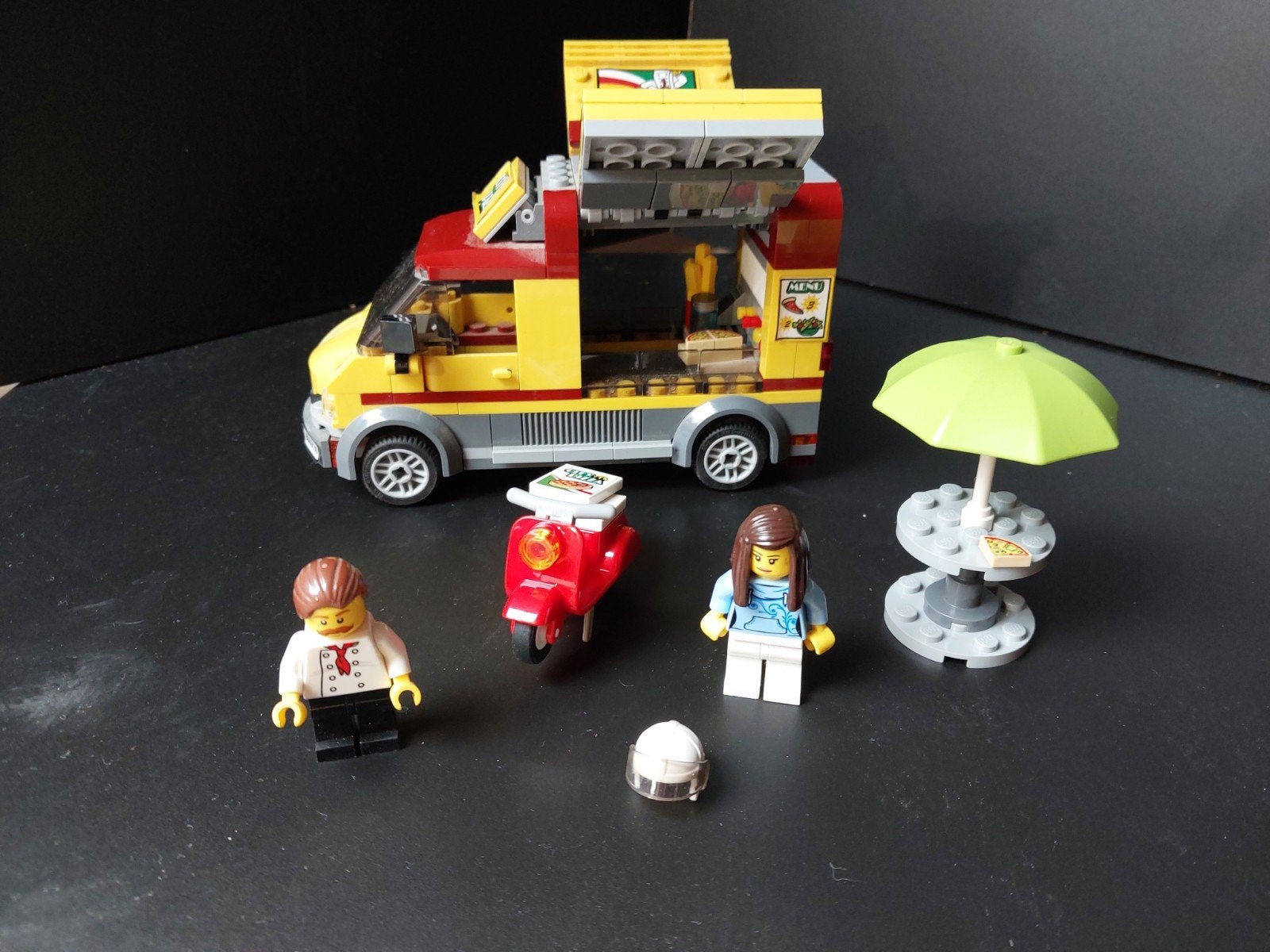 Lego city Pizza bestelwagen., Ophalen, Compleet, Lego, City