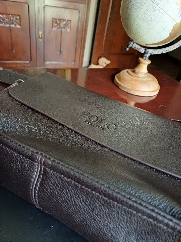 Heren schoudertas, Handtassen en Accessoires, Tassen | Schoudertassen, Bruin, Nieuw, Leer, Ophalen