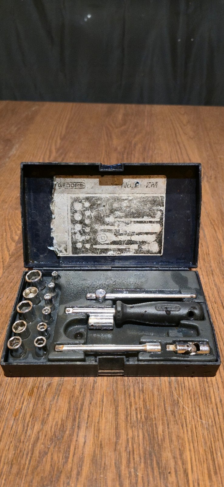 Gedore No. 20 EM 1/4" dopsleutelset in handige opbergkoffer, Doe-het-zelf en Bouw, Gereedschap | Handgereedschap, Ophalen of Verzenden