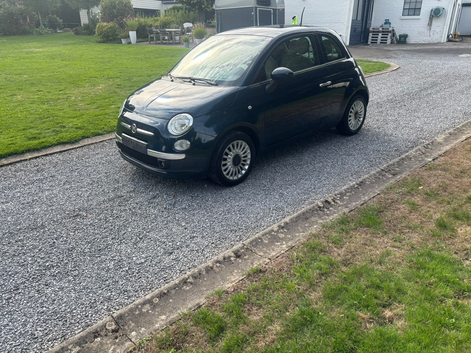 Fiat 500 Marchand 1500e 2013, Auto's, Beige, Blauw, Handgeschakeld, Particulier