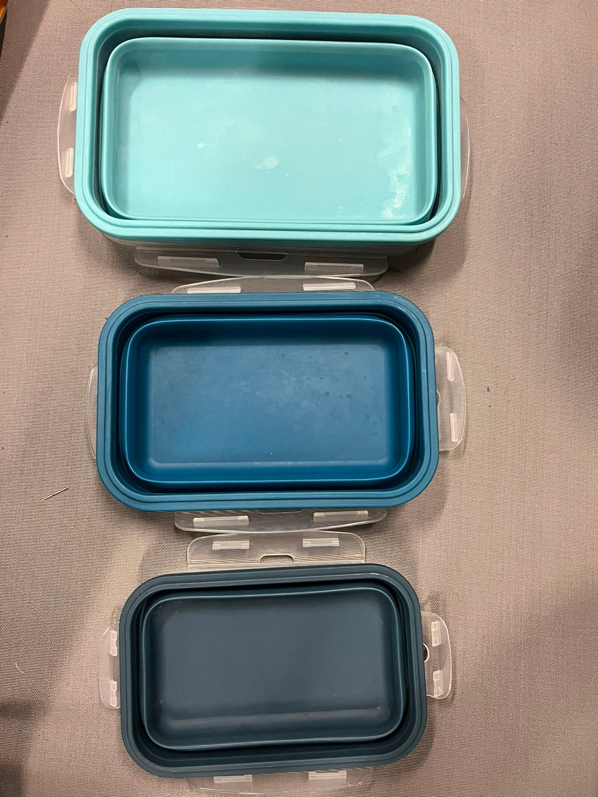 Inklapbare opbergdozen, Huis en Inrichting, Keuken | Tupperware, Ophalen, Nieuw, Blauw, Overige typen