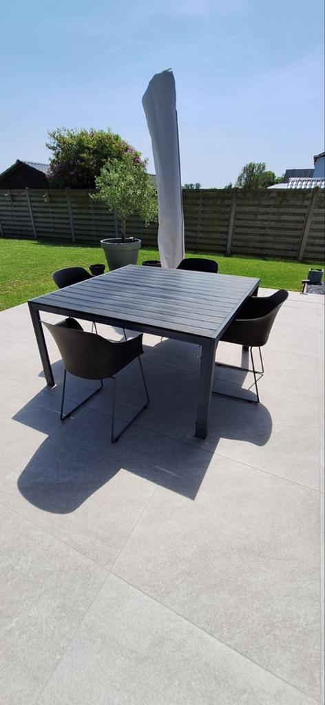 Tuintafel met 4 stoelen, Ophalen