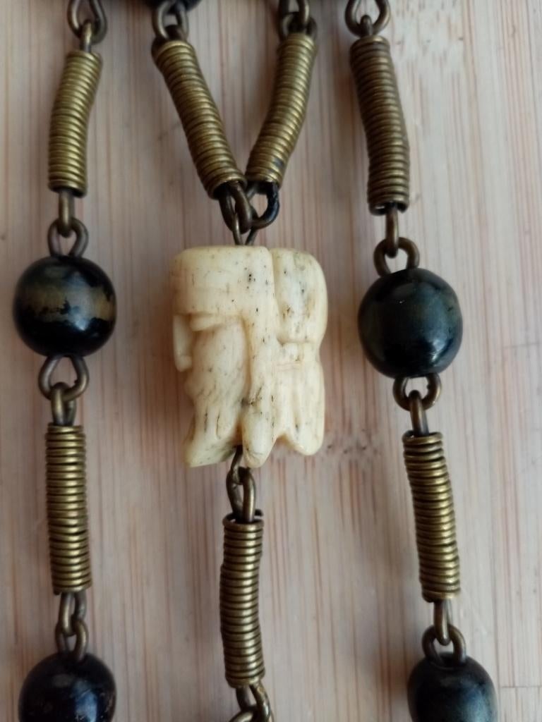 Paternoster nonnen met momento mori, Antiek en Kunst, Ophalen of Verzenden