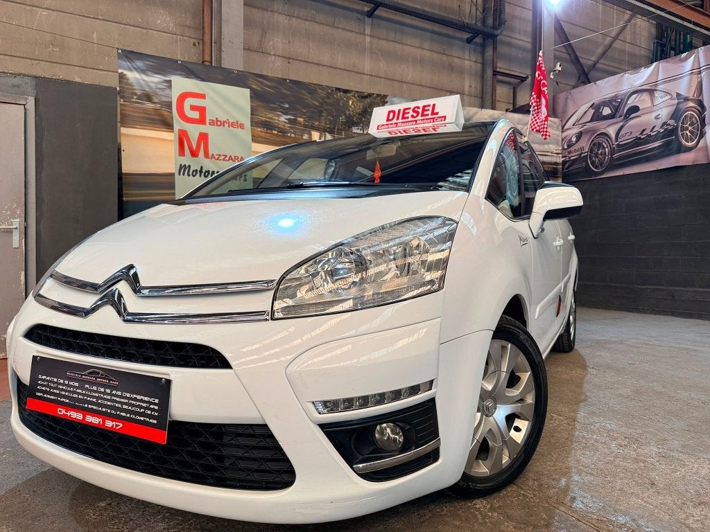 Citroen C4 Picasso 1.6HDI automatische Att-aanhangwagen, Automaat, 82 kW, Wit, Leder