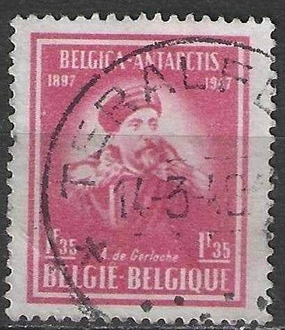 Belgique 1947 - Yvert/OBP 749 - Expédition au pôe Sud  (ST), Timbres & Monnaies, Envoi, Affranchi, Oblitéré, Navigation