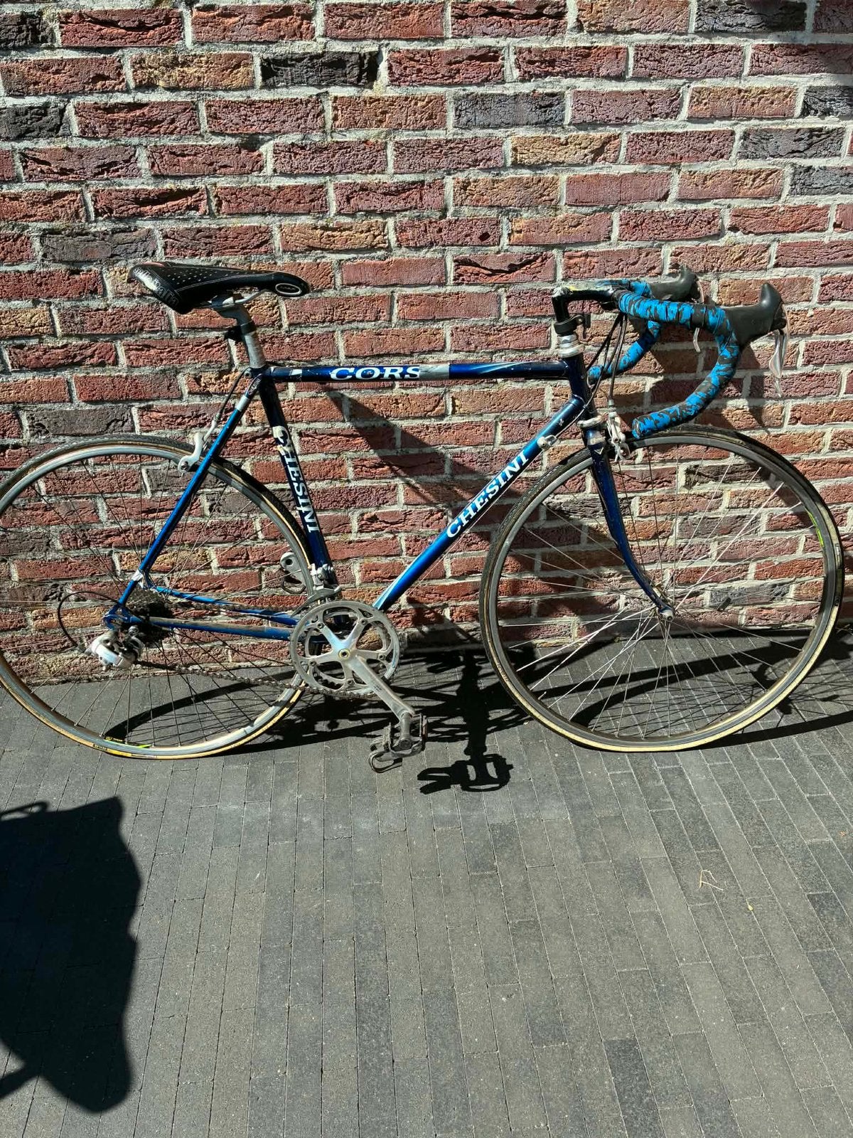 Chesini koersfiets (met werk aan), Fietsen en Brommers, Fietsen | Racefietsen, Ophalen, Gebruikt, Heren, Overige merken