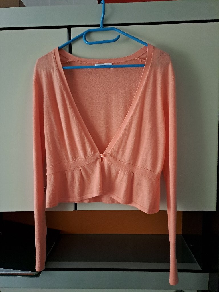 Kort vest, Kleding | Dames, Truien en Vesten, Maat 38/40 (M), Oranje, Zo goed als nieuw, Promod