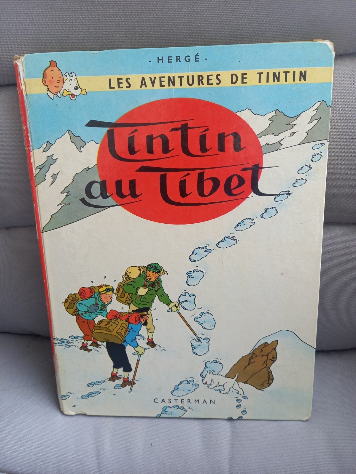 Tintin au Tibet, Gelezen, Eén stripboek, Ophalen of Verzenden, Hergé