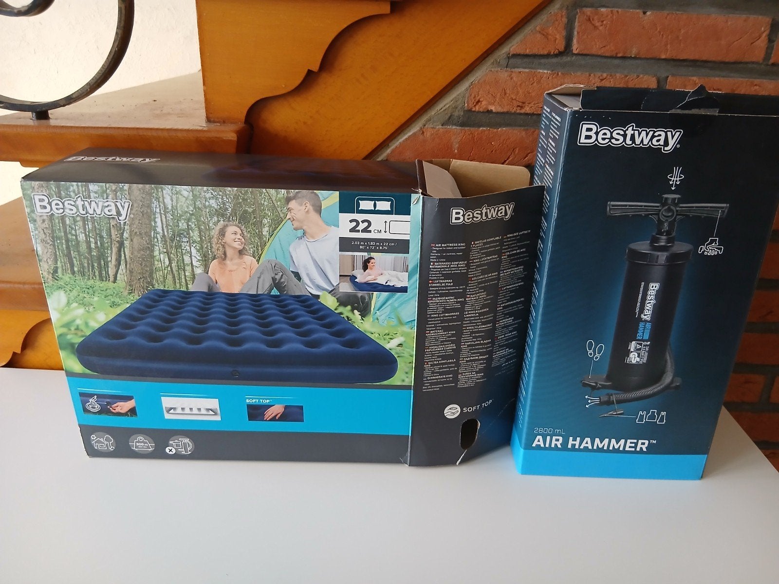 OPBLAASBAAR MATRAS, Caravans en Kamperen, Luchtbedden, Ophalen