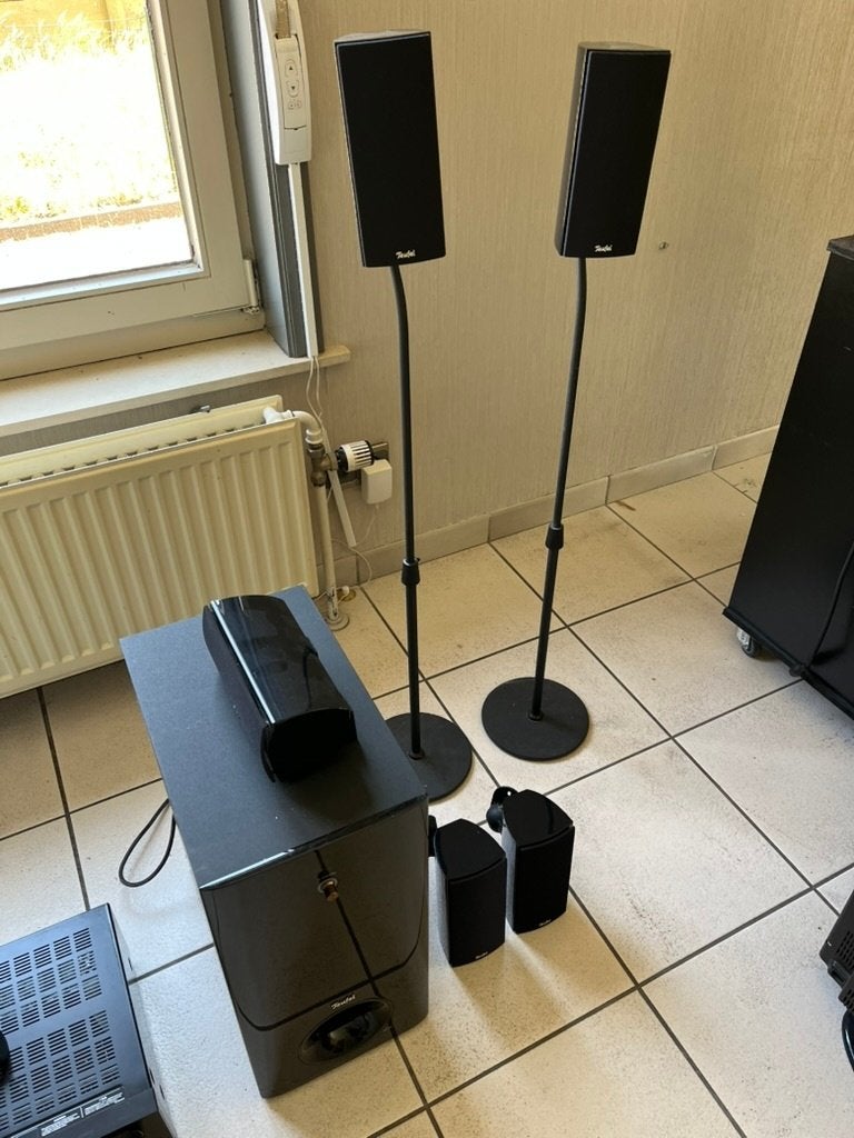 Teufel CS 35 FCR 5.1 set + Onkyo HT-R548, TV, Hi-fi & Vidéo, Enlèvement, Utilisé