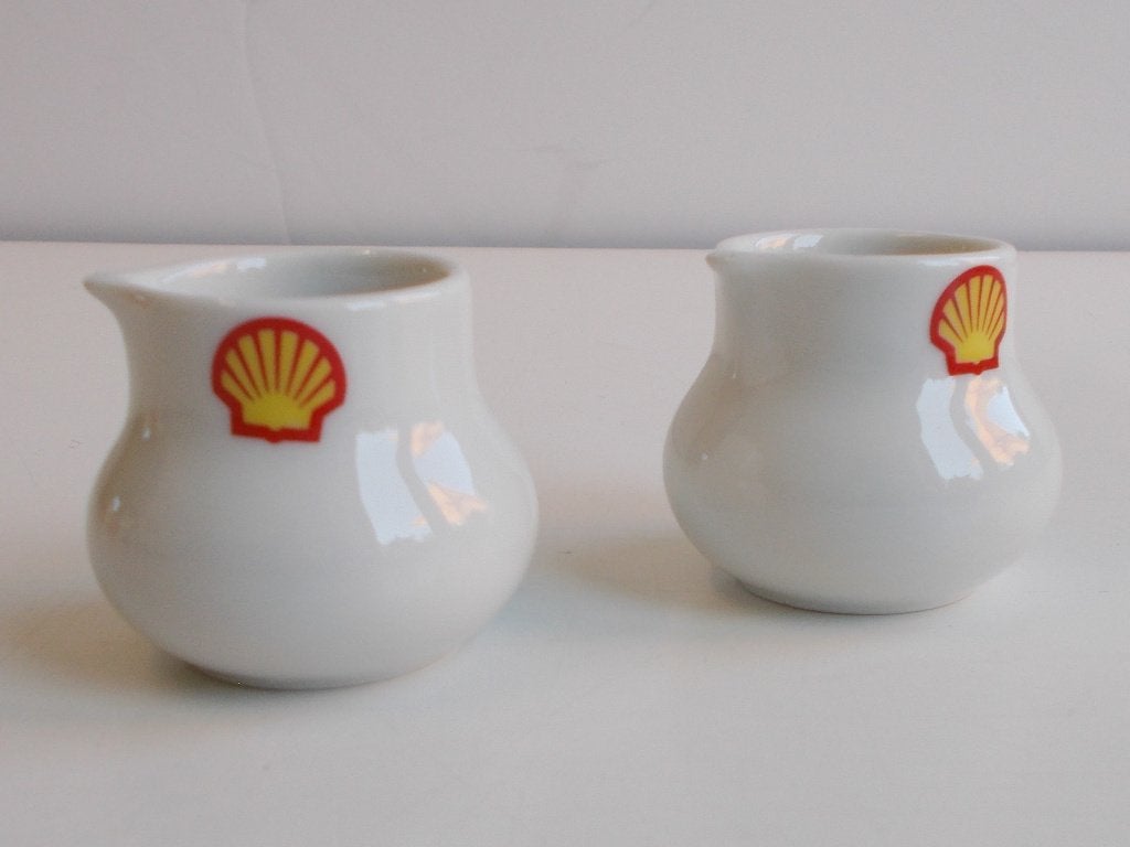 2 x shell melkpotje, Ophalen of Verzenden