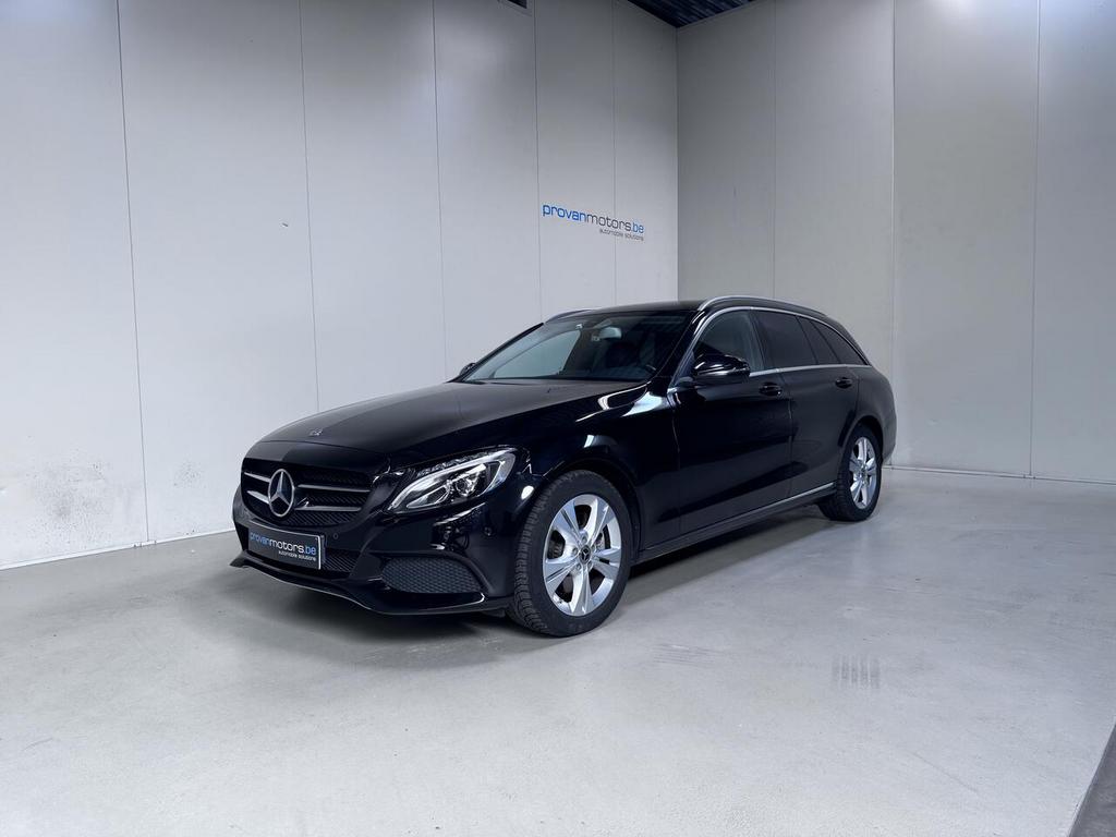 Mercedes-Benz C 300 Diesel Hybrid Break - GPS - Leder - Top, Auto's, 0 min, 0 kg, Zwart, 99 g/km