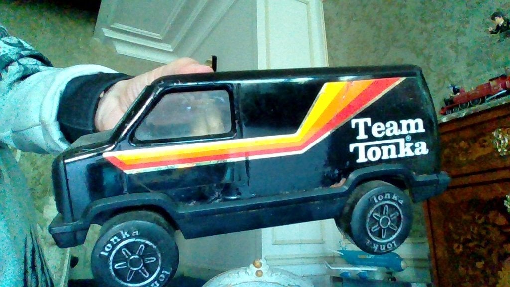 Van team tonka, en tôle année 1978 avec remorque, Antiquités & Art, Antiquités | Jouets, Enlèvement