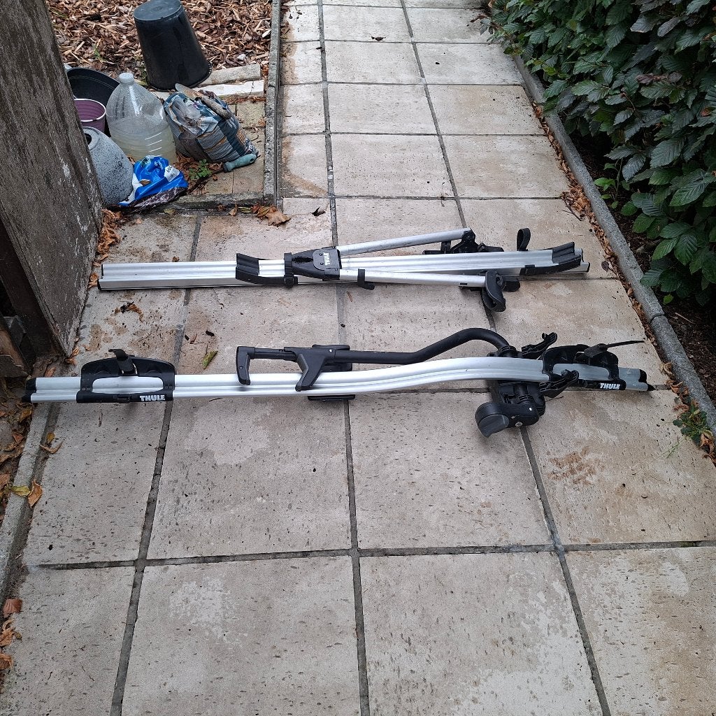 Fietsendragers Thule voor dakdragers, Ophalen, Gebruikt, Brede banden, Dakdrager
