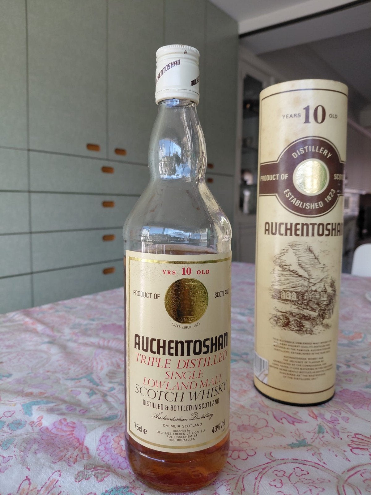 Vintage Auchentoshan 10 Years Old Single Lowland Malt Whisky, Collections, Autres régions, Enlèvement ou Envoi, Pleine, Comme neuf