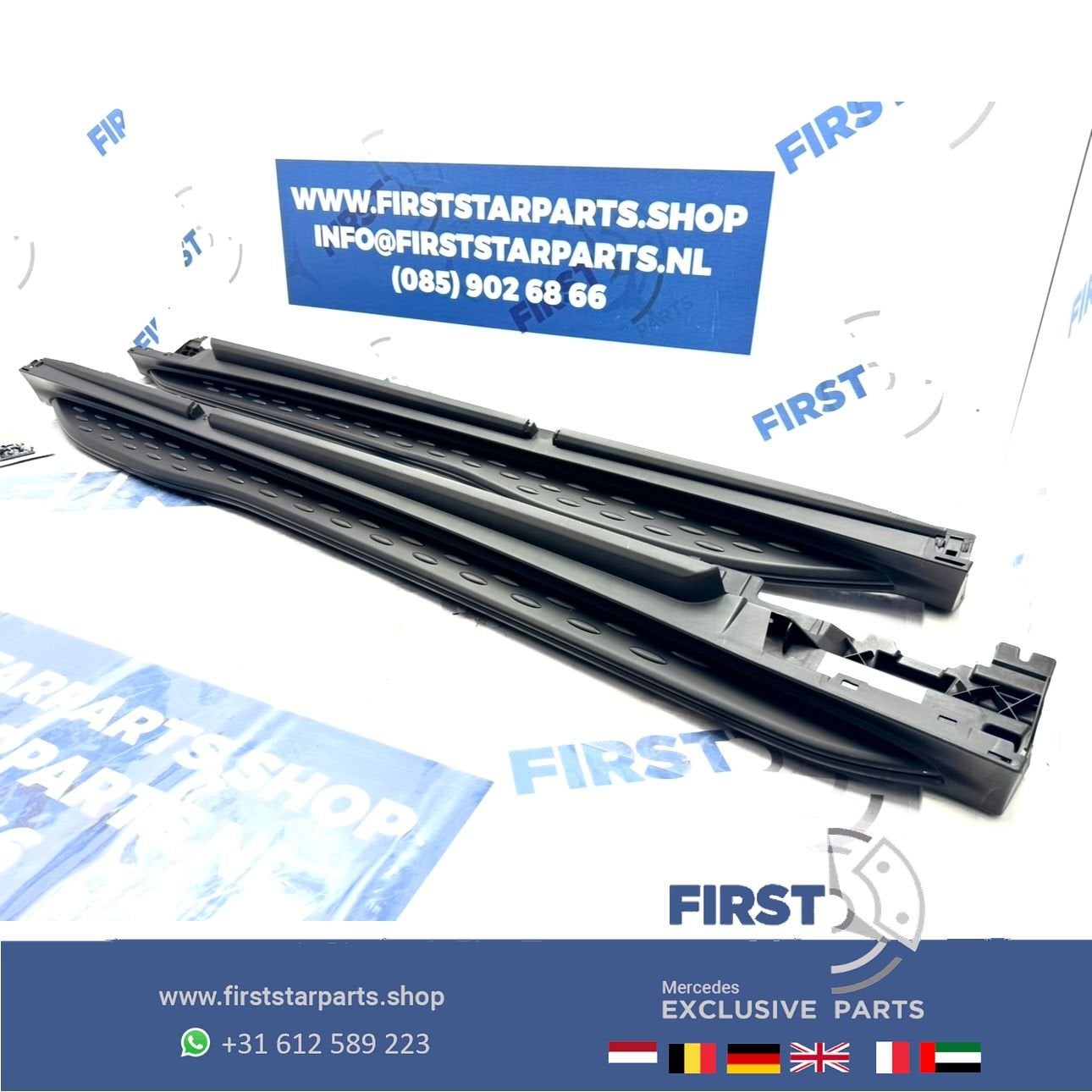 W254 C254 GLC AMG ZIJSKIRT TREEPLANKEN ZWART LINKS RECHTS DO, Utilisé, -, -, Enlèvement ou Envoi