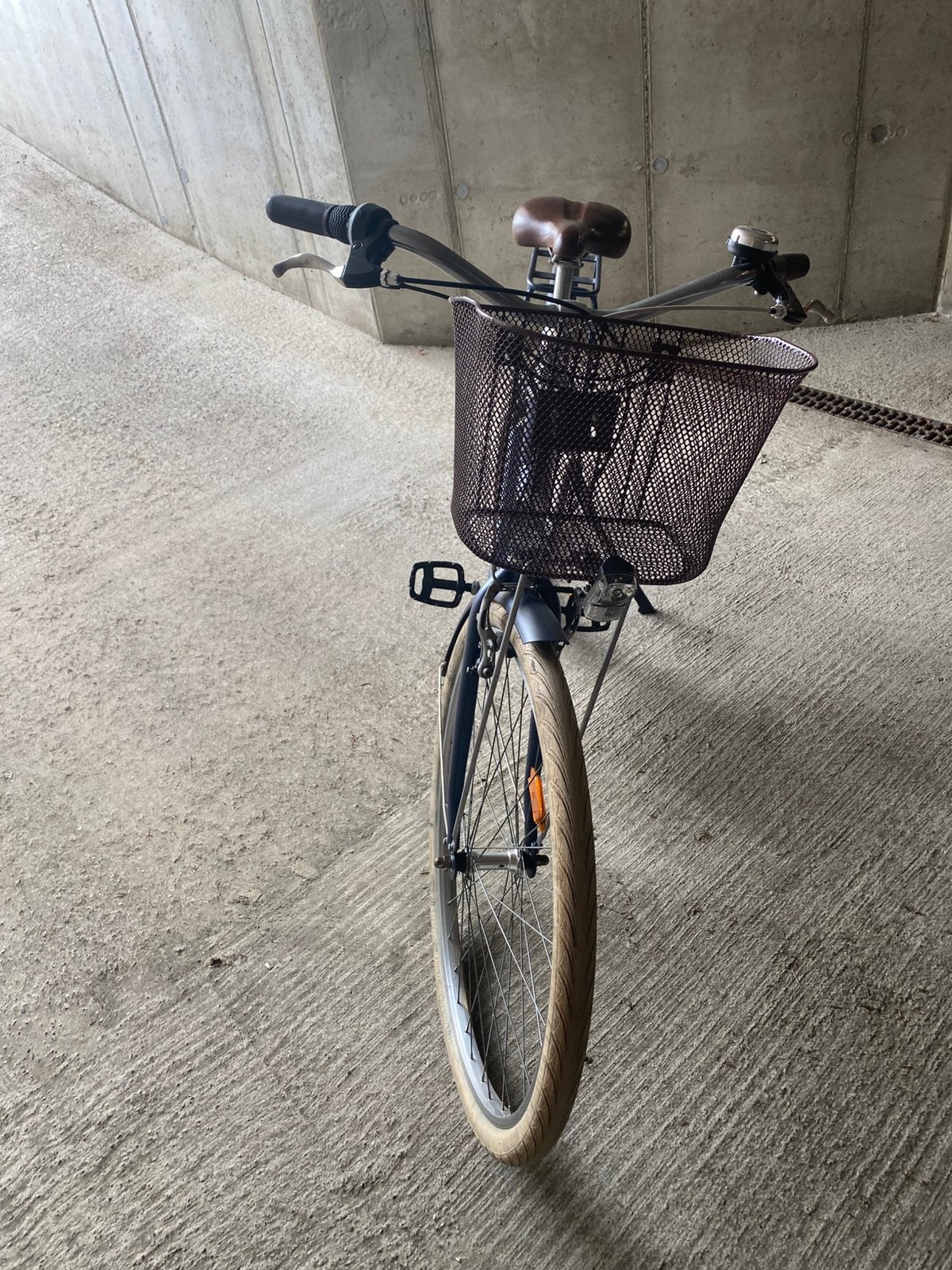 Elops stadsfiets 520 laag frame blauw, Fietsen en Brommers, Ophalen, Zo goed als nieuw