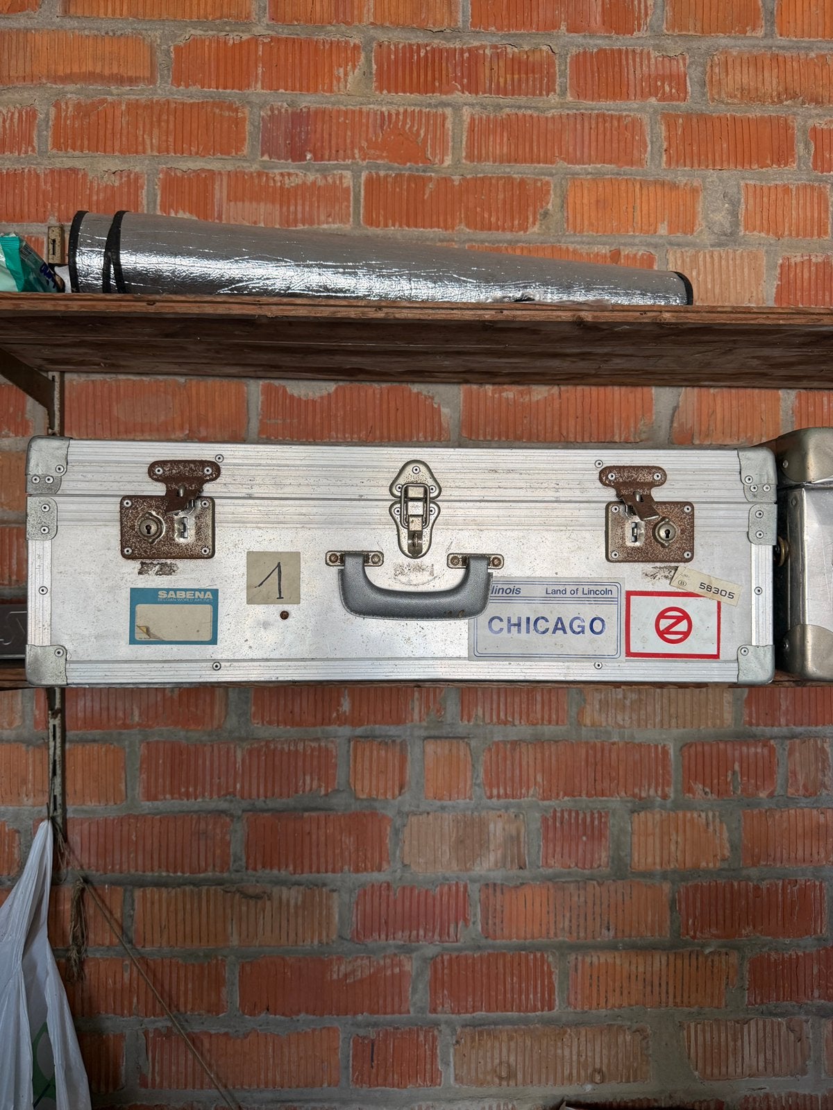 4 vintage aluminium reiskoffers, Ophalen, Zo goed als nieuw