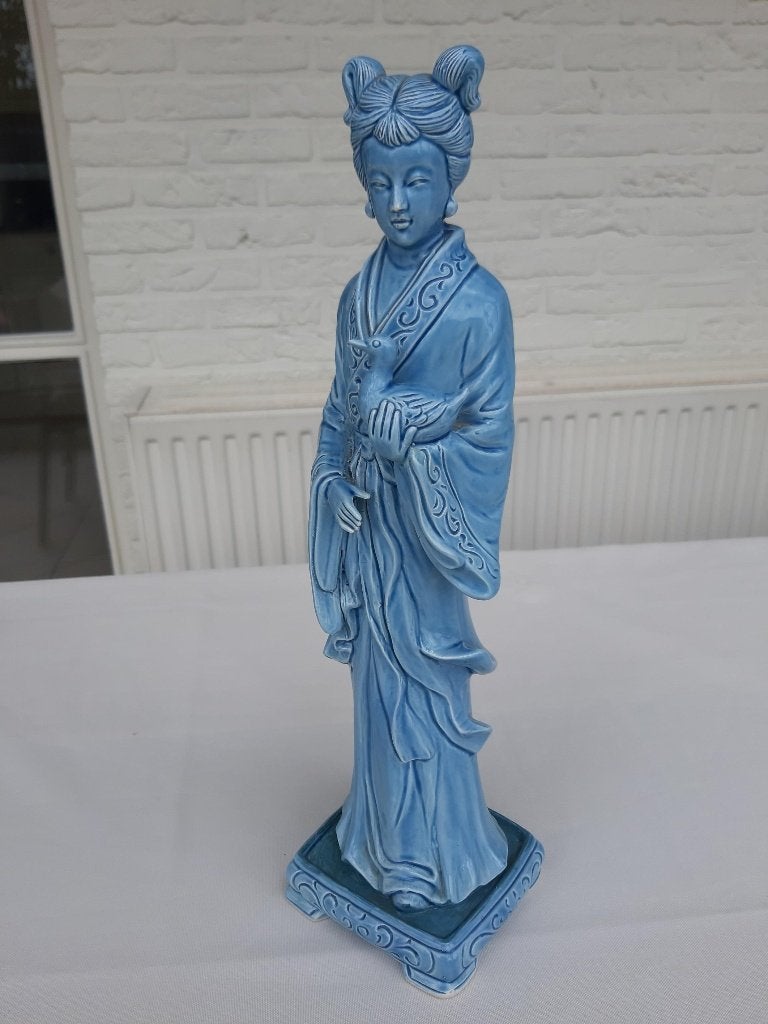 mooie blauw porselein, Ophalen