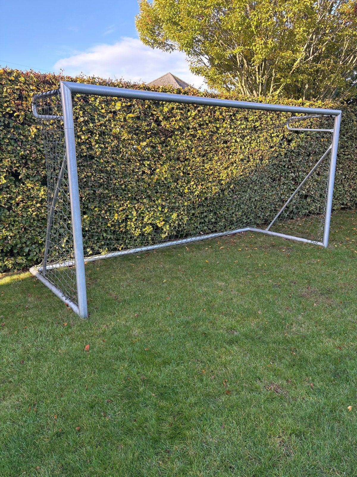 Voetbaldoel 4m x 2m aluminium, Sport en Fitness, Ophalen, Zo goed als nieuw, Overige typen