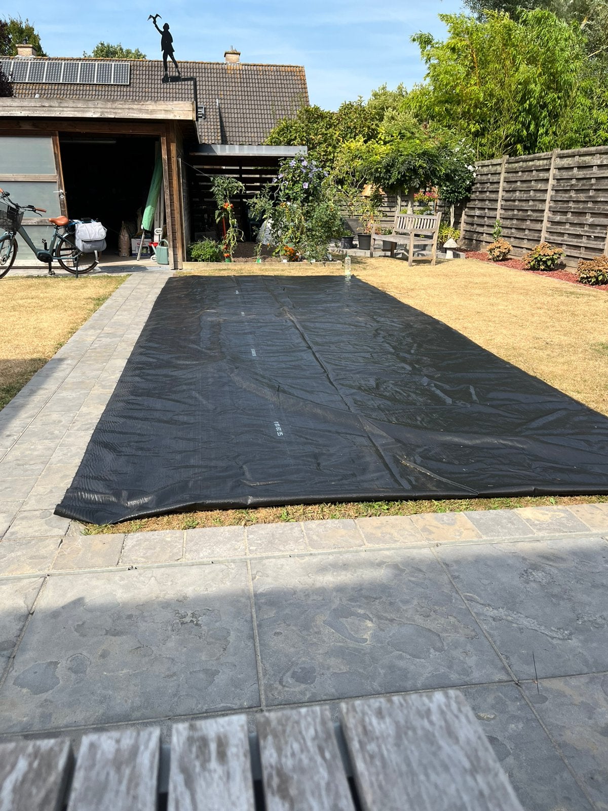 Onkruiddoek, Ophalen, Nieuw