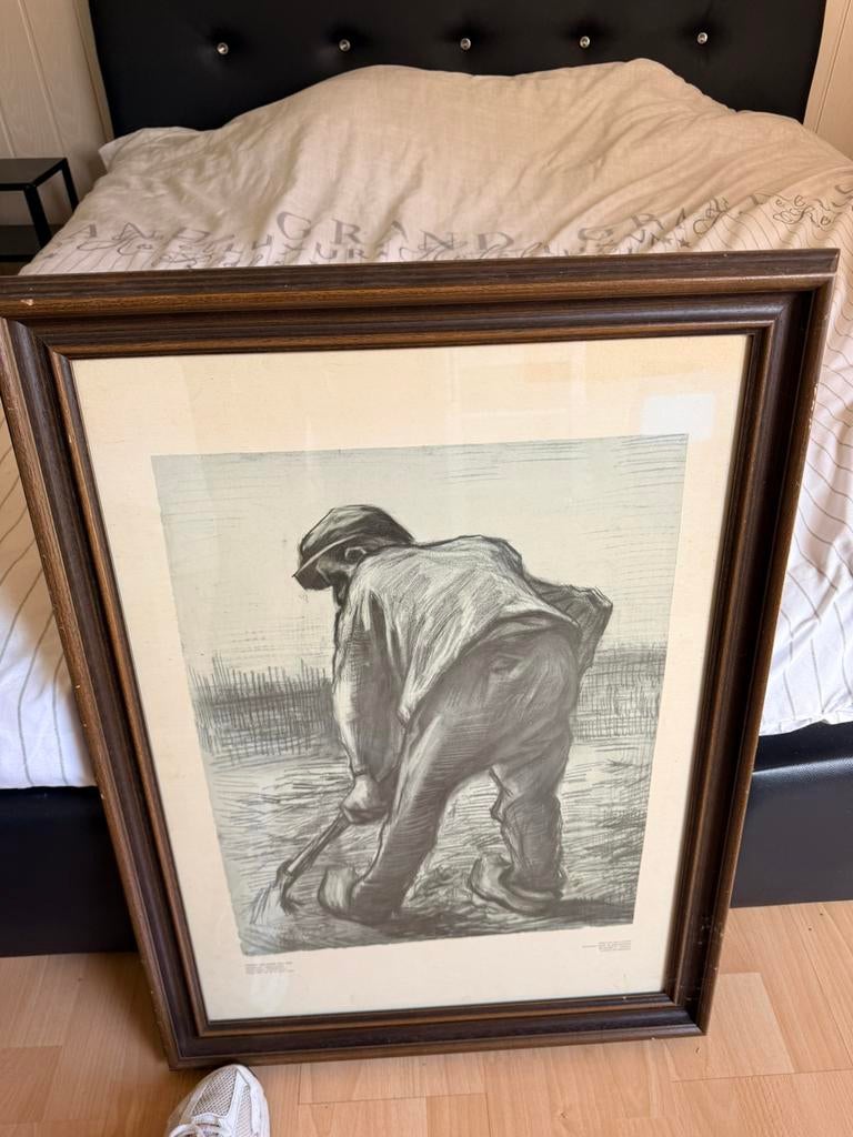 Spitter in een aardappelveld, Antiek en Kunst, Ophalen