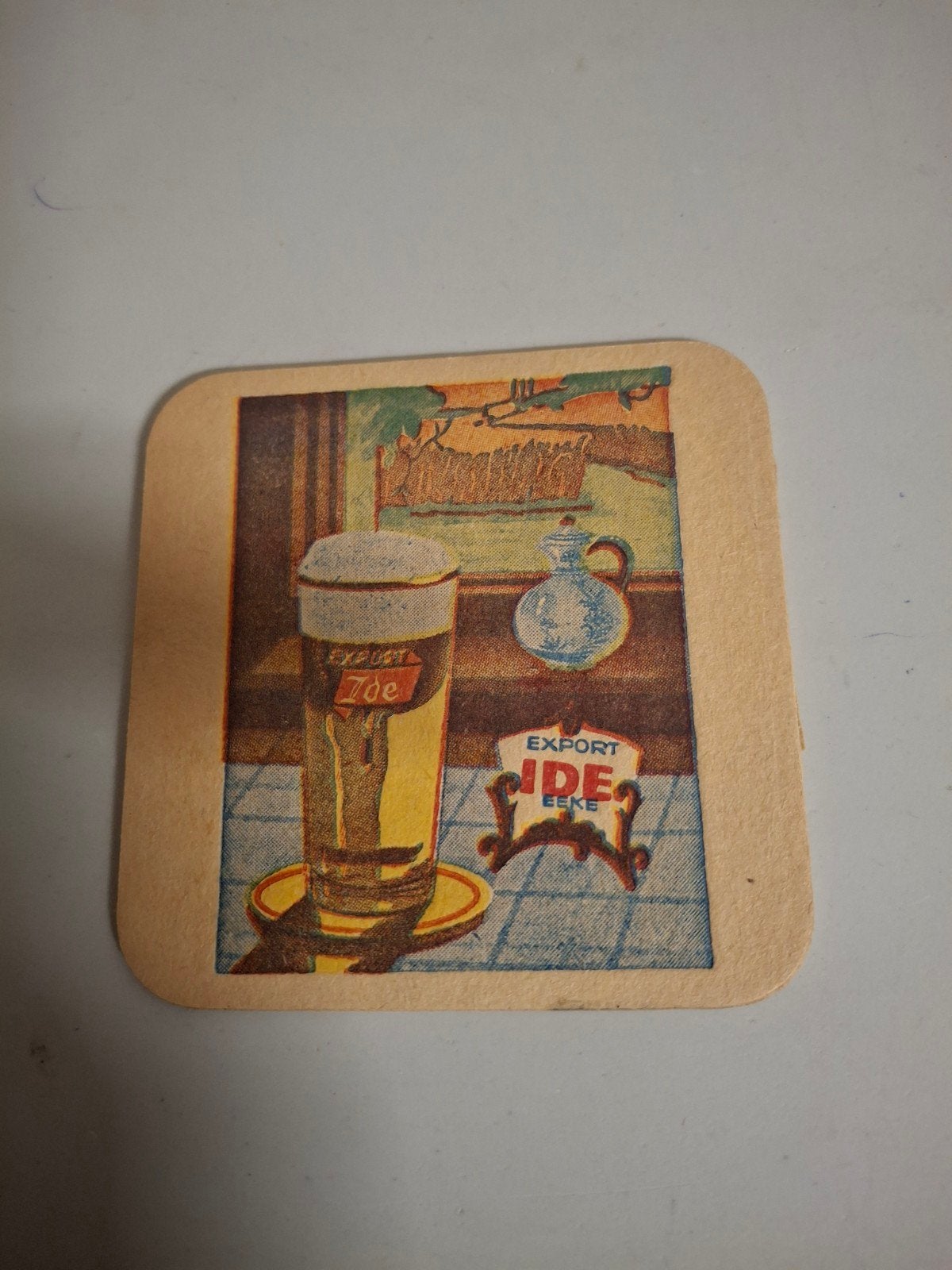 oud bierviltje export ide, Verzamelen, Biermerken, Ophalen of Verzenden