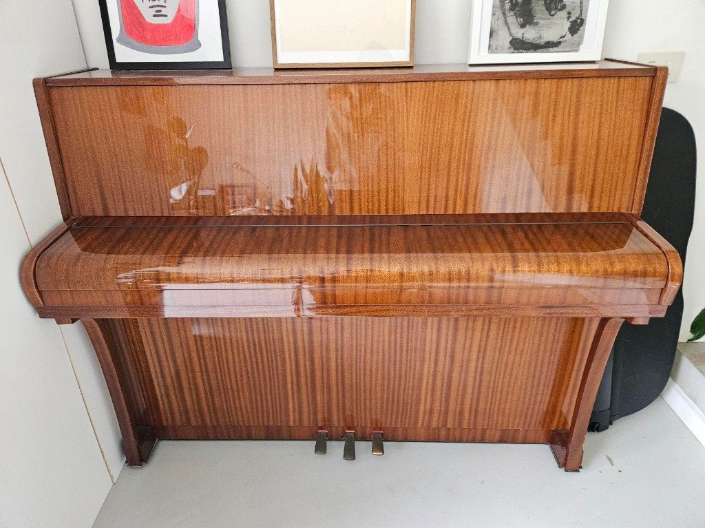 piano, Musique & Instruments, Brillant, Comme neuf, Brun, Enlèvement