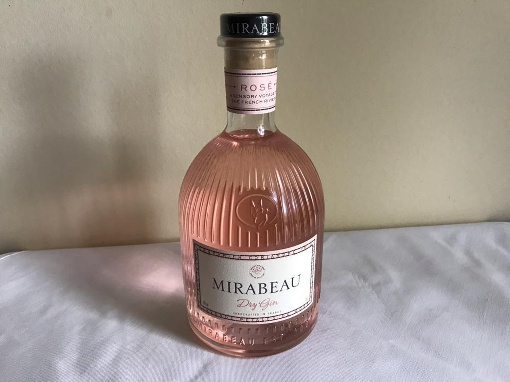 Mirabeau dry gin rosé, Verzamelen, Ophalen of Verzenden, Zo goed als nieuw
