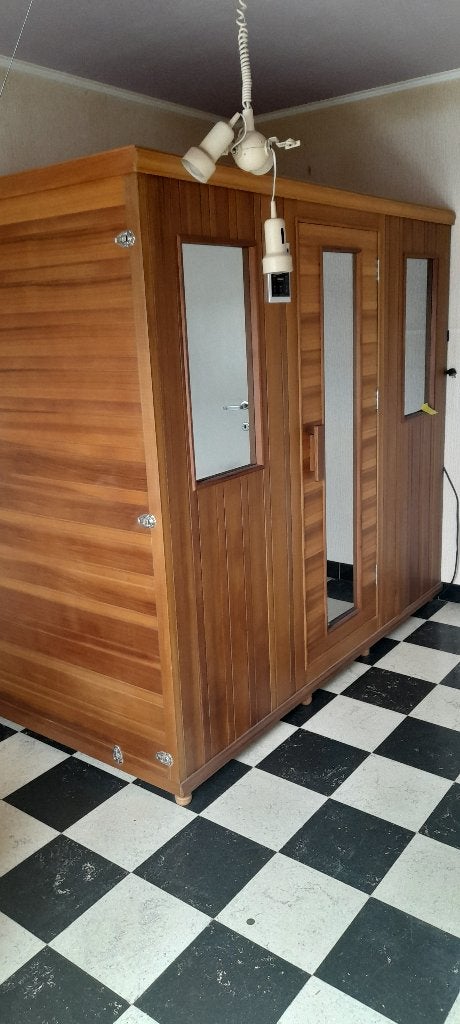 Infraroodcabine voor 4 /5 personen, Sport en Fitness, Sauna, Ophalen, Gebruikt, Infrarood, Complete sauna