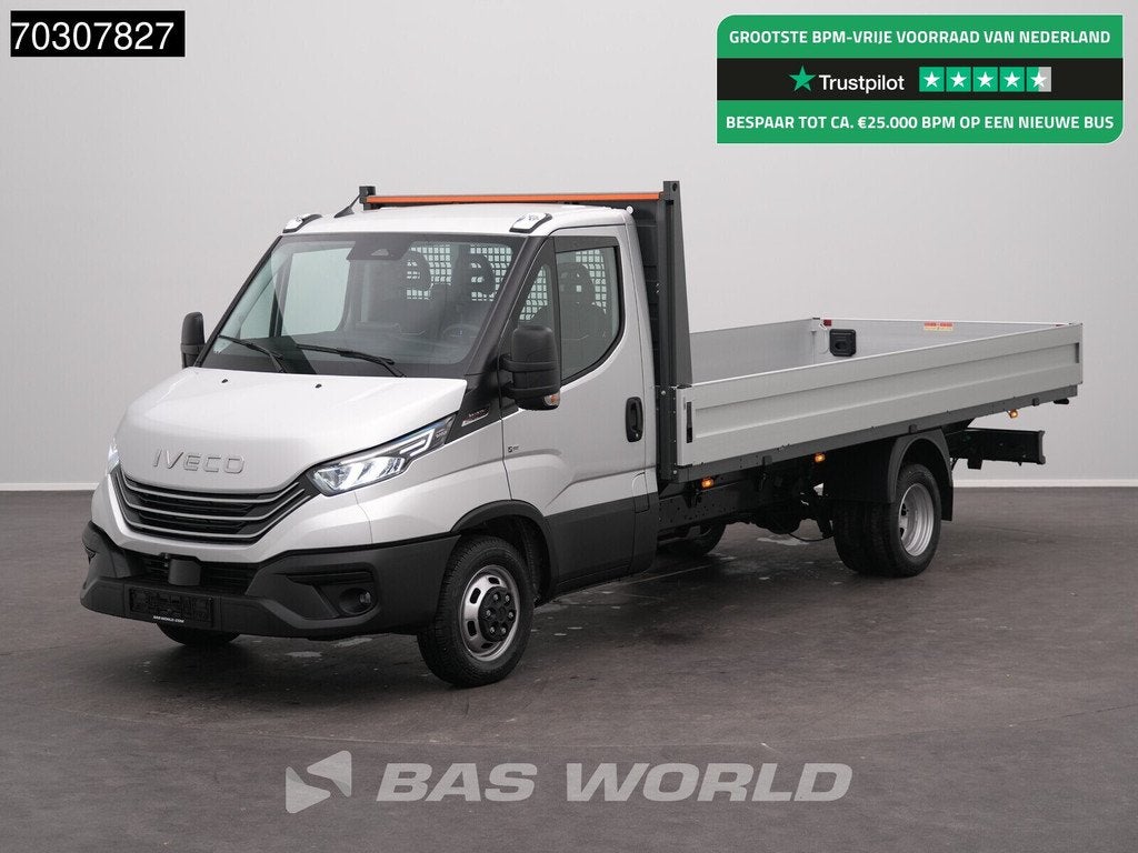 Iveco Daily 35C21 3.0L Automaat Open Laadbak 210PK 3,5t Trek, Neuf, Argent ou Gris, Achat, Euro 6
