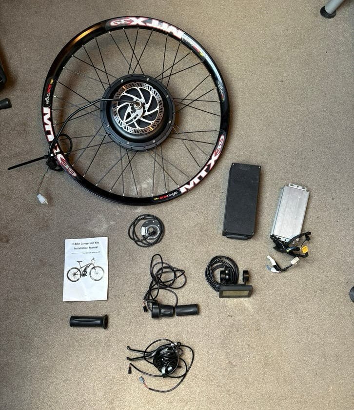 Kit de conversion pour velo electrique 1500w 48v, Enlèvement ou Envoi, Comme neuf