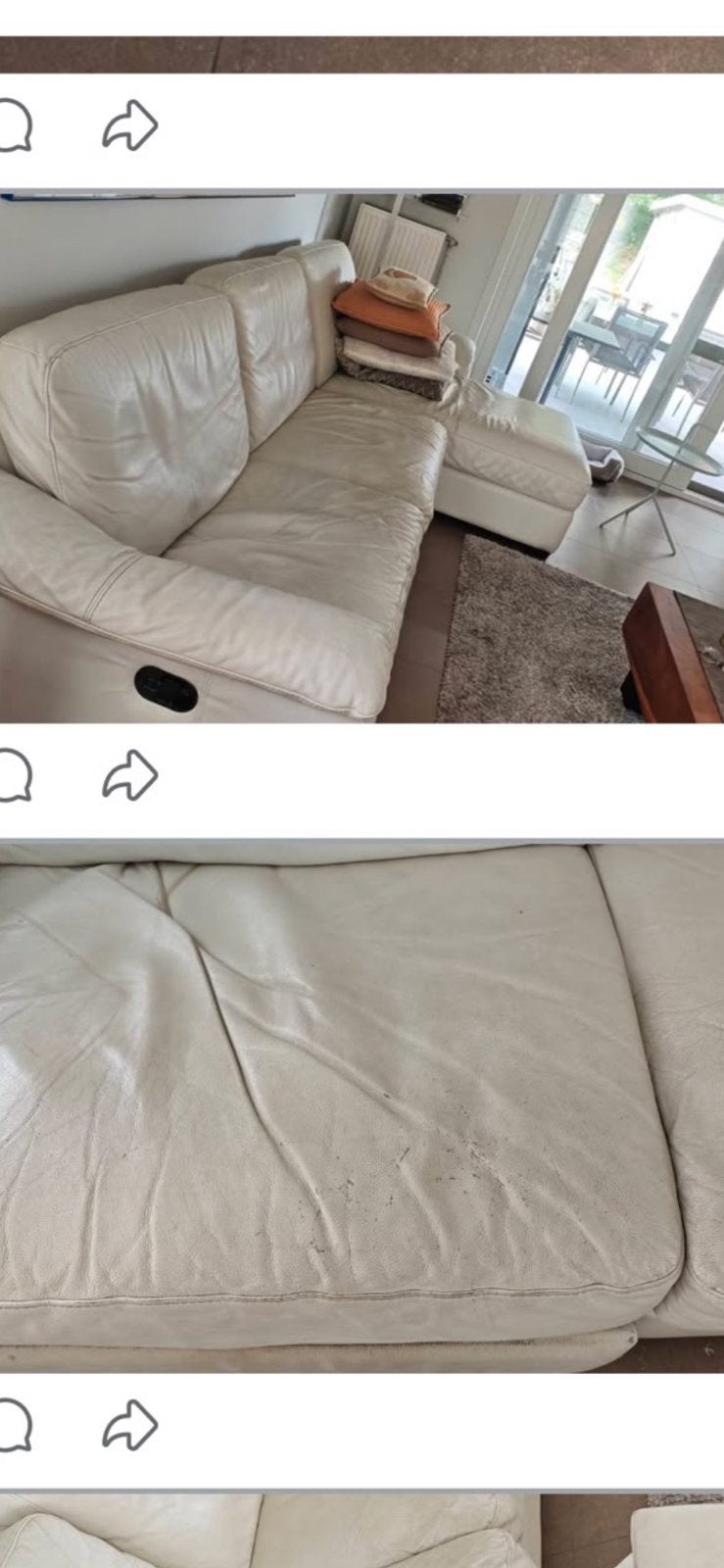 Witte zetel, Huis en Inrichting, Ophalen, Gebruikt