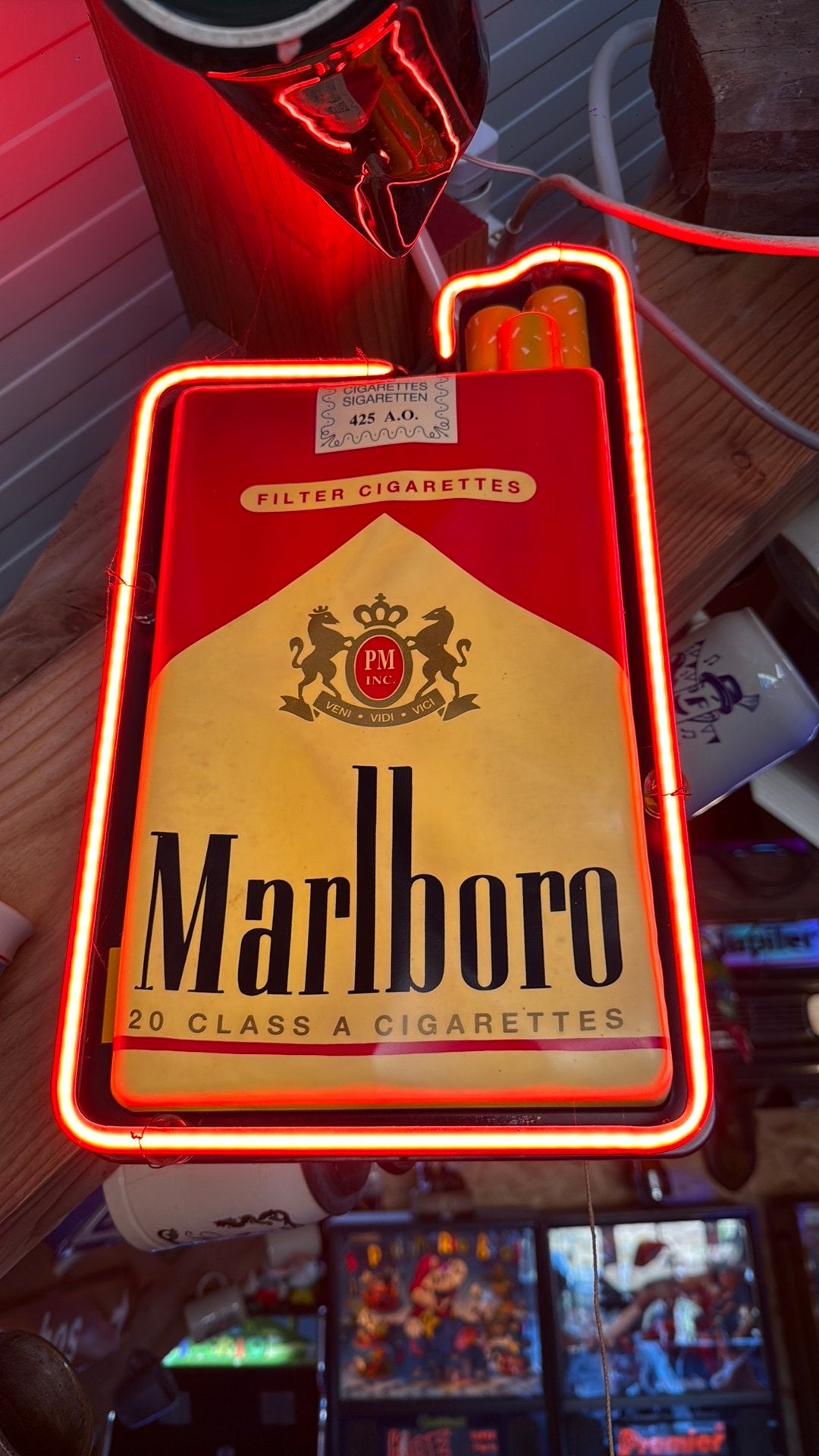 Marloboro neon lichtreclame, Verzamelen, Ophalen, Zo goed als nieuw