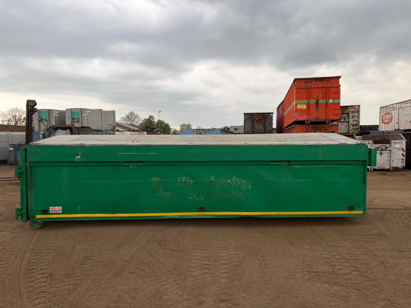 ALL-IN Containers 19,5m3 kipper met alu kleppen