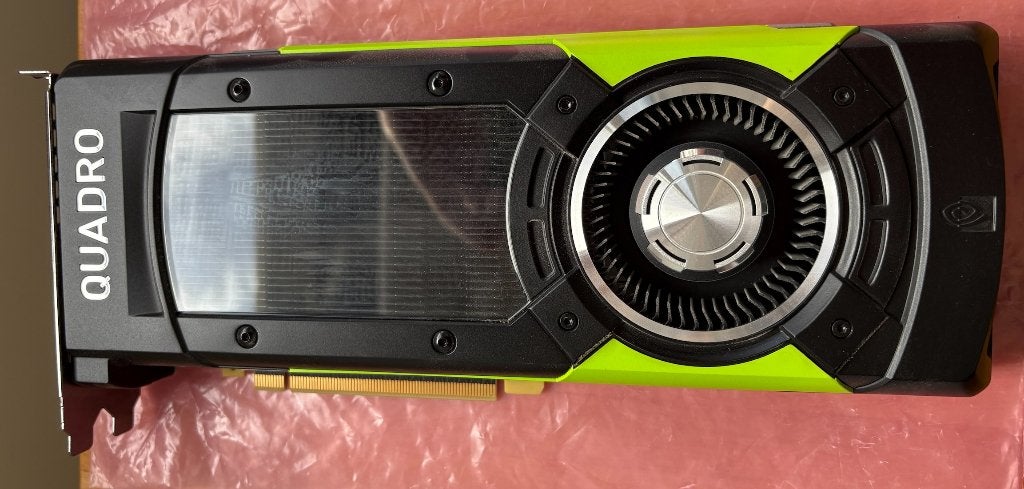 Nvidia Quadro P6000, PCI-Express 3, Gebruikt, DVI, Ophalen of Verzenden