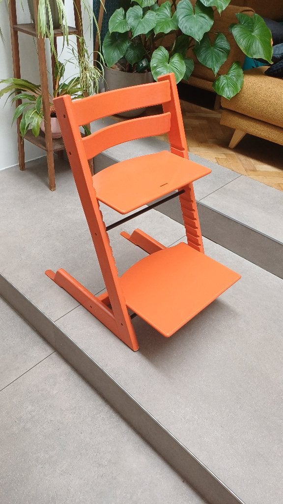 Stokke Tripp Trapp oranje, Kinderen en Baby's, Kinderstoelen, Ophalen, Gebruikt, Meegroeistoel