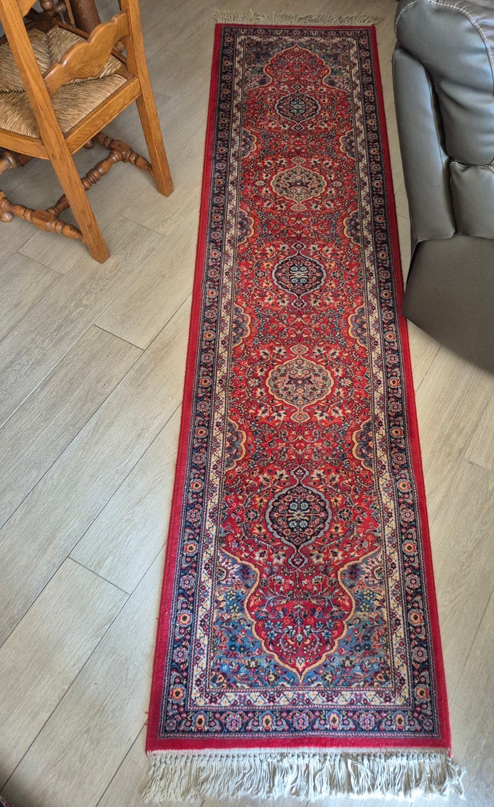 Prachtige tapijtloper/gangloper 270 x 68 cm, Huis en Inrichting, Ophalen, Gebruikt, Met klassiek Perzisch (Sarouk/Bidjar-achtig) motief