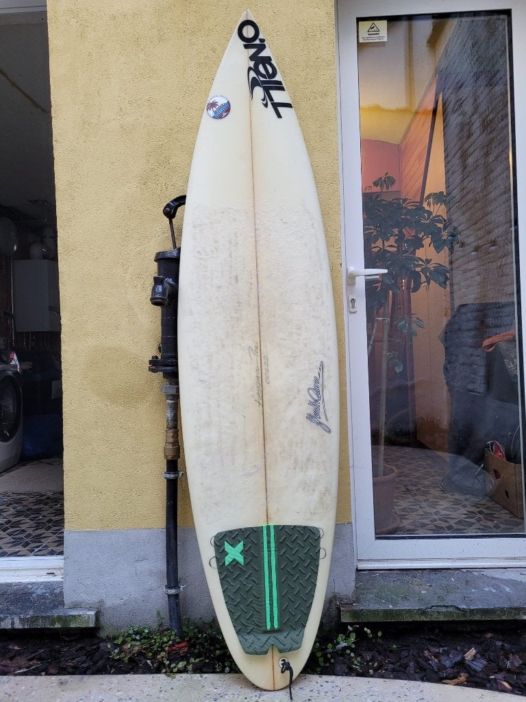 Surfplank shortboard 6.3, Watersport en Boten, Golfsurfen, Gebruikt, Shortboard, Met vinnen, Ophalen