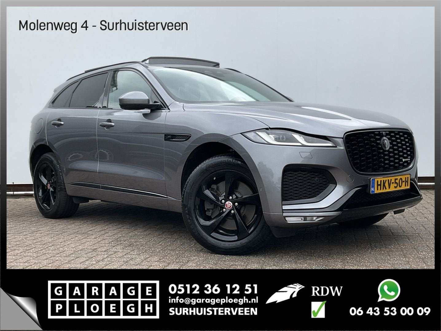 Jaguar F-Pace 2.0 P400e PHEV R-Dynamic SE Pano 360° Meridian, Autos, Jaguar, Argent ou Gris, Achat, Entreprise, Carnet d'entretien